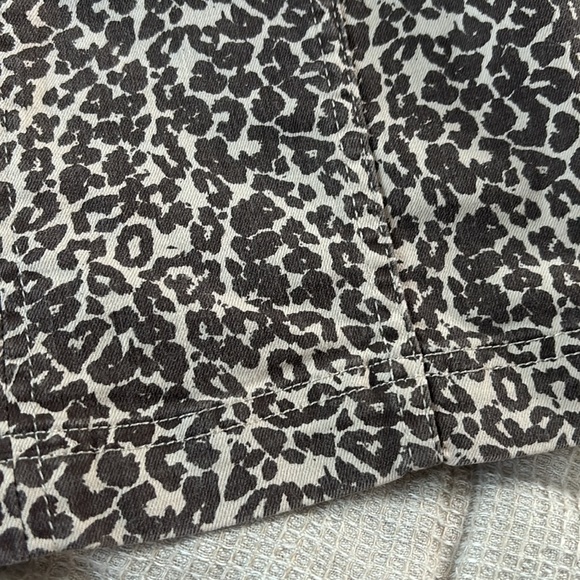 Free People Modern Femme Leopard Print Mini Skirt - Picture 7 of 8